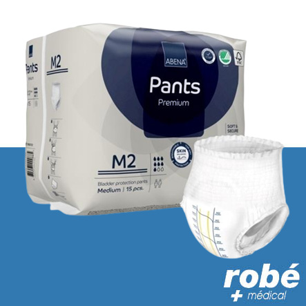 Slips absorbants Abena Abri Flex Premium - Paquet de 15 ou 16 pants