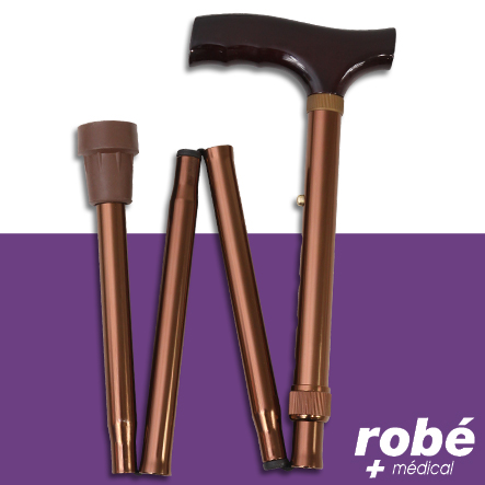 Canne pliante et réglable bronze - 100 kg