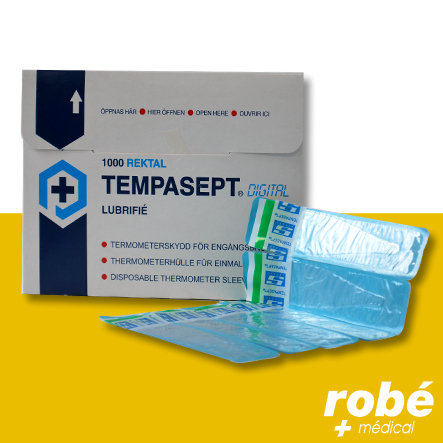 Etuis de protection pour thermomètres Tempasept - Boîte de 1000