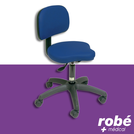 Tabouret-selle Burgos forme bicycleta avec dossier réglable