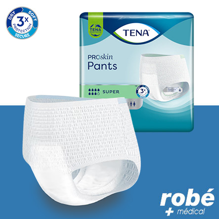 Slip absorbants unisexe adulte - Pants Super - 7 gouttes - Proskin - Tena