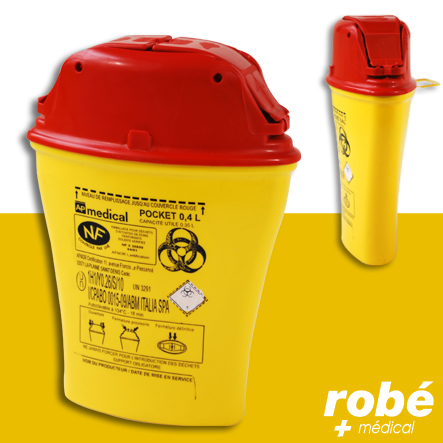 Collecteur à aiguilles Pocket 0,4 L AP medical