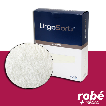 Urgosorb mèches absorbantes - Alginate-Hydrocolloïde - 5 x 30cm - Boite de 10
