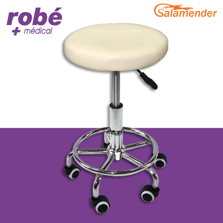 Tabouret pivotant à hauteur variable Crème S51 - Salamender