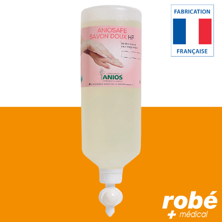Aniosafe Anios savon doux haute fréquence mains et corps - Poche airless 1L