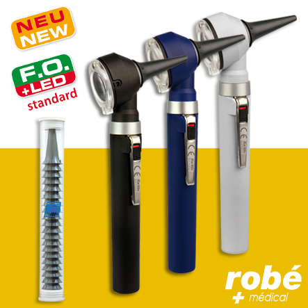 Otoscope éclairage avec Led Piccolight et fibre optique - Kawe