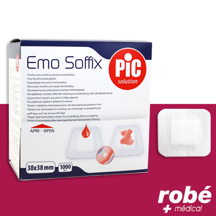 Pansements hémostatiques pour prise de sang Emo Soffix - Boîte de 1000