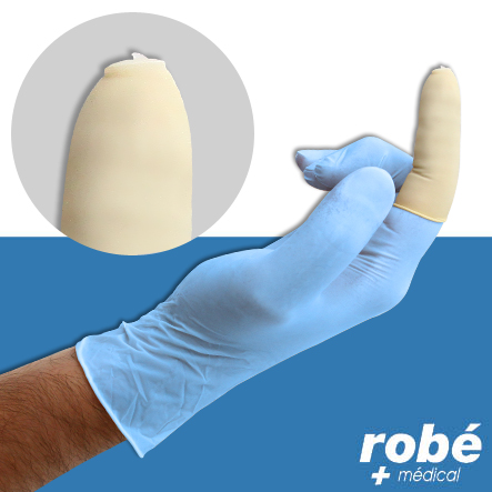 Doigtier stérile en latex perforateur membrane amniotique Amnicot Robé Médical