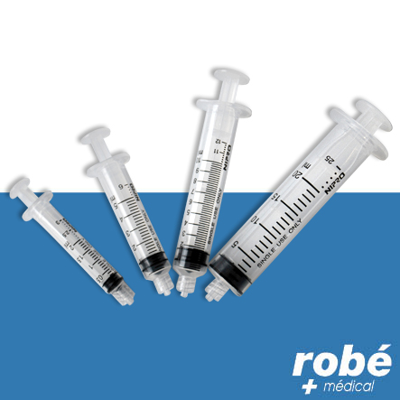 Seringues 3 pièces Nipro Luer Lock - Boîte de 100