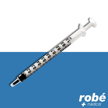 Seringue tuberculine Nipro 3 pièces sans aiguille 1ml - Boîte de 100