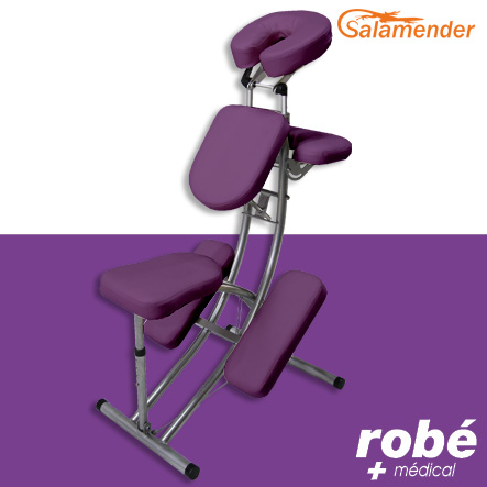 Chaise de massage pliante ergonomique S225 Prune - Salamender