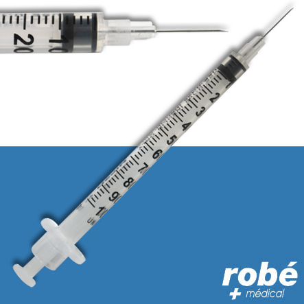 Seringue insuline Nipro 1ml avec aiguille sertie 29g - Boite de 100