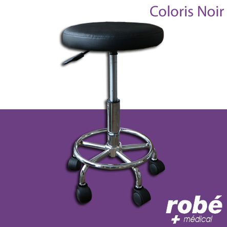 Tabouret pivotant à hauteur variable Noir S51 - Salamender