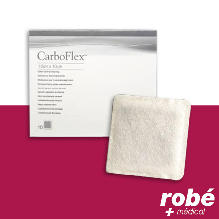 Pansement Carboflex hydrofibre à base de charbon stérile - Technologie Hydrofiber - Convatec