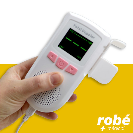 Doppler ftal à ultrasons 2,5MHz avec écran LCD à piles - Robemed
