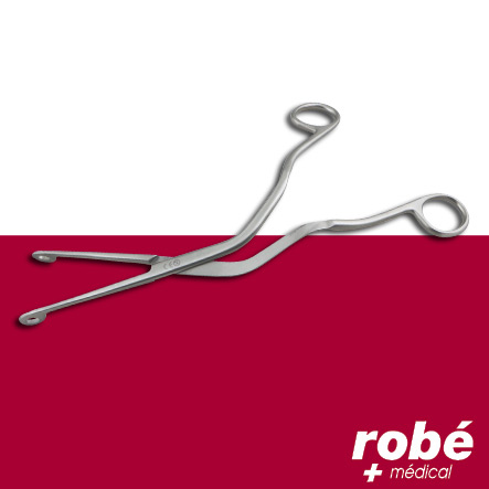 Pince de Magill inox stérile usage unique pour intubation 25cm Robé Médical
