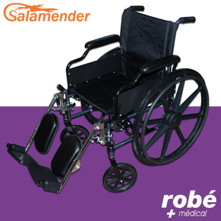 Fauteuil roulant pliant avec reposes-pieds inclinables Salamender