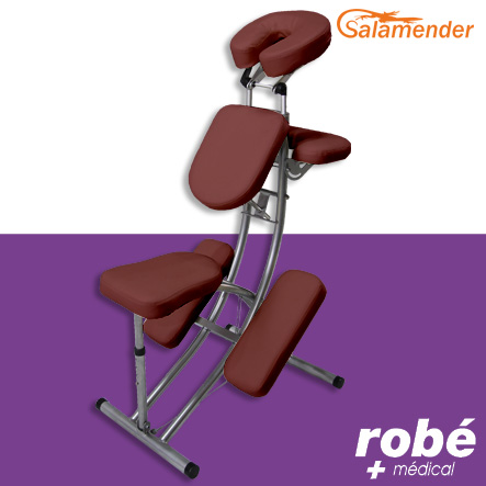 Chaise de massage pliante ergonomique S225 Havane - Salamender