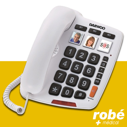 Téléphone senior avec touches photos Dtc-760 Daewoo