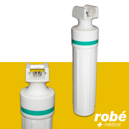 Poignée laryngoscope à piles F.O. Led - manche plastique universelle