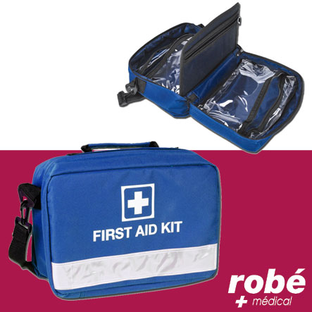 Trousse de secours d'urgence multipoches - Robé Médical - Dim. 31 x 22 x 11cm