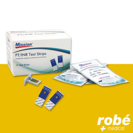 Bandelettes de test PT pour lecteur Inr Mission