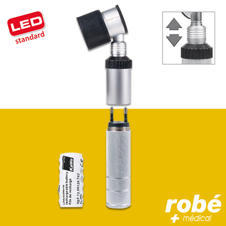 Dermatoscope à Led 3.5V Eurolight D30 Kawe - avec poignée rechargeable