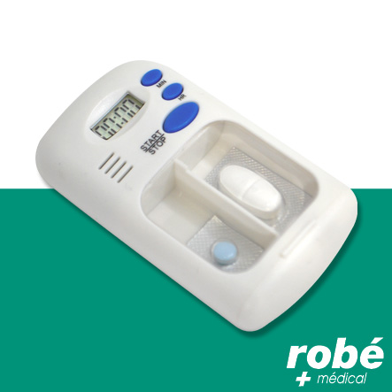 Pilulier électronique programmable 2 compartiments