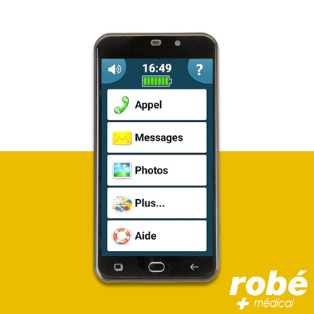 Téléphone senior PowerTel M9500 Amplicomms avec bouton appel SOS