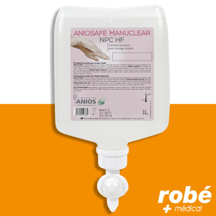 Aniosafe Manuclear Npc HF Anios Savon mains et corps - Poche étanche 1L Cpa