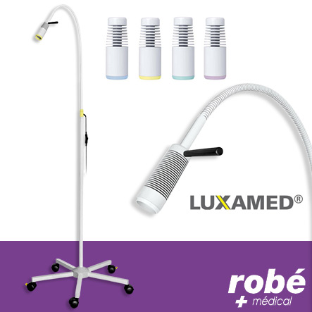 Lampe examen Led Luxamed forte intensité 50 000 Lux poignée amovible