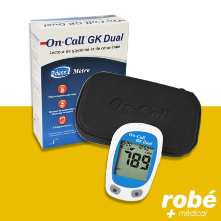 Glucometre avec cétones nouvelle génération - ON Call GK Dual