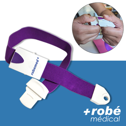 Garrot réutilisable automatique avec fermeture et desserage Robemed
