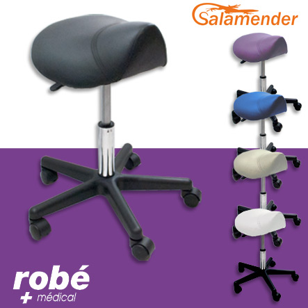 Tabouret avec selle forme poney en simili cuir - Salamender