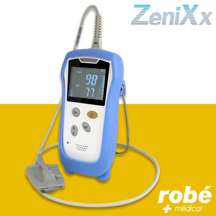 Saturometre oxymetre portable capteur souple protection antichoc - ZeniXx