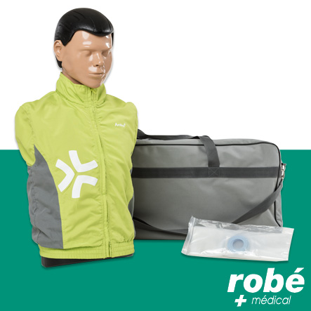 AmbuMan avec survêtement, sac de transport, 1 peau de visage et 25 sacs dinsufflation