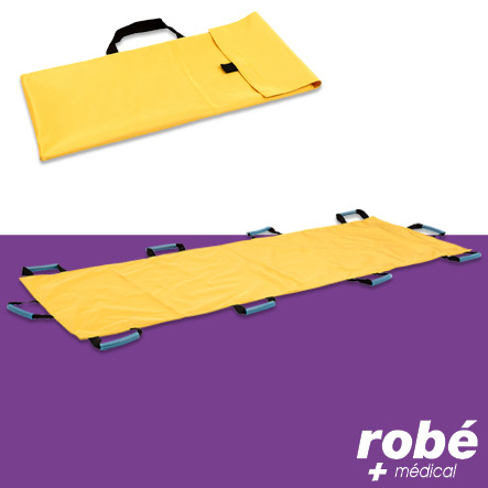Civière d'urgence souple en toile imperméable avec sac de transport