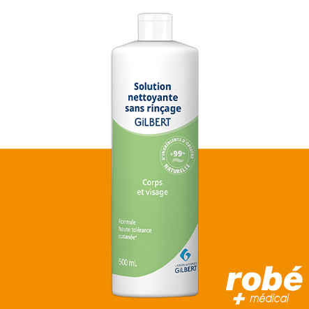 Solution nettoyante corporelle Gilbert sans rinçage - Flacon de 500ml