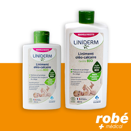 Liniment Oléo-calcaire calcium et huile d'olive - soin pour le change - Gilbert