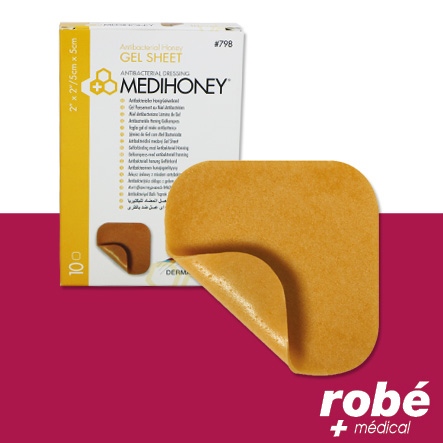 Pansement gel antibactérien au miel de Manuka Medihoney - Boîte de 10 patchs