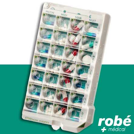 Semainier 4 prises pour médicaments - Classic Pilbox