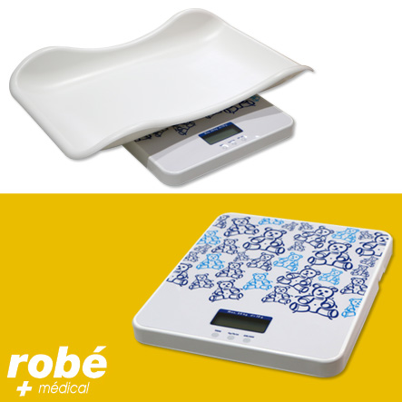 Pèse bébé enfant évolutif électronique - Nacelle amovible M-e642 - Robé Médical - 20 kg