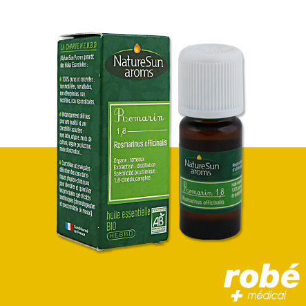 Huile essentielle Romarin 1,8-cinéole Bio NatureSun Aroms - Flacon 10ml