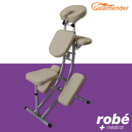 Chaise de massage pliante ergonomique S225 Gris - Salamender
