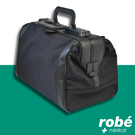 Mallette de médecin en nylon - Rusticana Light - Noir - Durasol - Dim. 38 x 21 x 27cm