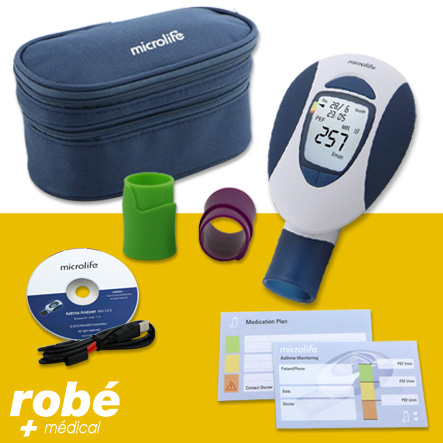 Débitmètre de pointe - Microlife PF100 électronique Dep et Fev1