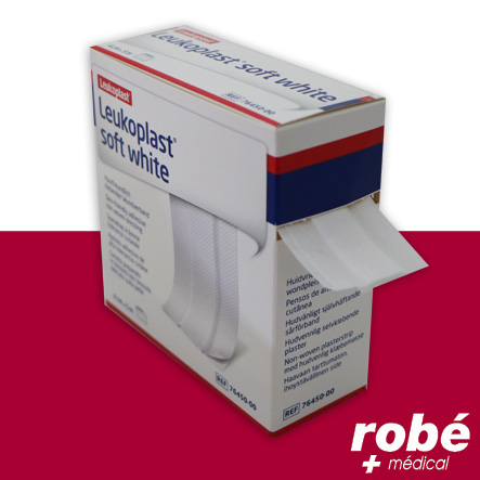 Leukoplast - Pansement adhésif non tissé élastique à découper Soft White - Bsn Médical