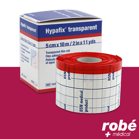 Hypafix Transparent Bsn Médical - Film adhésif transparent imperméable en rouleau