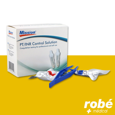 Kit de 10 solutions de contrôle PT Inr pour lecteur Inr Mission