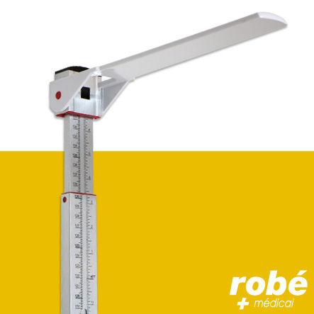 Toise murale en aluminium réglable - Robé Médical